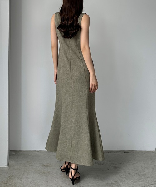 「Louere」 ノースリーブワンピース SMALL ブラック レディース_画像5