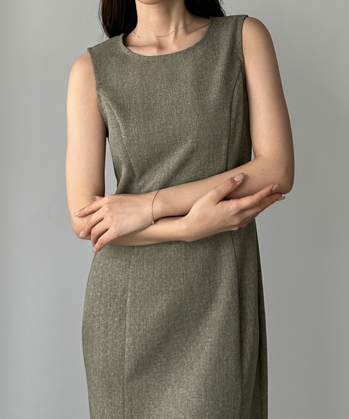 「Louere」 ノースリーブワンピース SMALL ブラック レディース_画像6