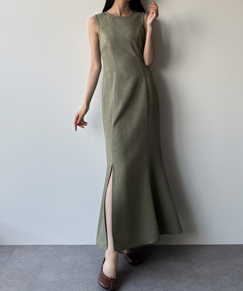 「Louere」 ノースリーブワンピース SMALL ブラック レディース_画像7