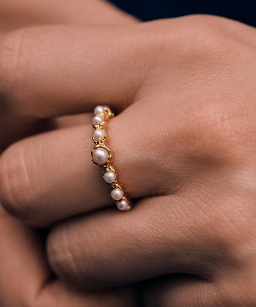 指輪 リング 「Fauvirame」Lava Pearl Ring / ラヴァパールリング レディースの画像
