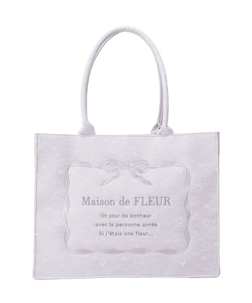 Maison de FLEUR（メゾンドフルール） トートバッグ ブルーマニア