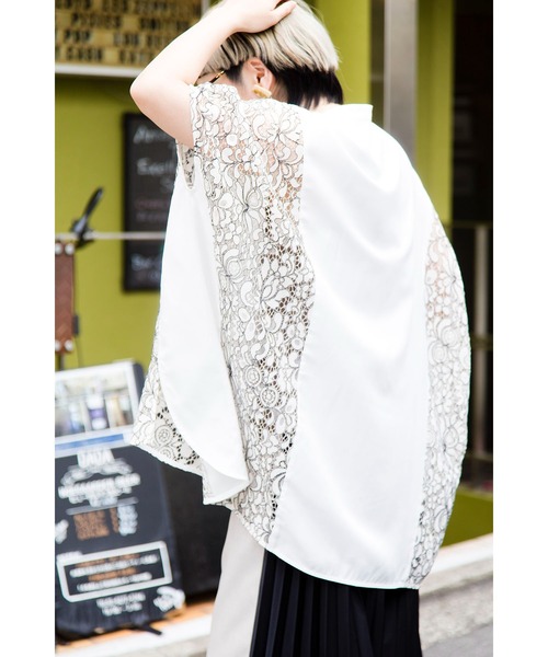 「OSMOSIS」 7分袖ブラウス ONE SIZE ブラック レディース_画像5