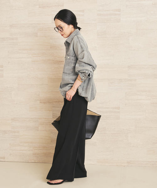 plage（プラージュ） ブラウス シャツ ballon denim シャツ レディース