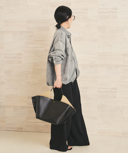 plage（プラージュ） ブラウス シャツ ballon denim シャツ レディース