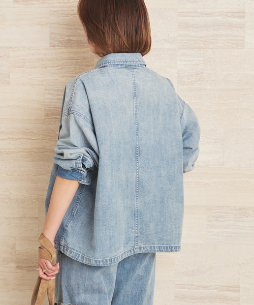 plage（プラージュ） ブラウス シャツ ballon denim シャツ レディース