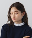 フープ ピアス クロスラインフープピアス レディースの詳細画像2