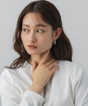 フープ ピアス クロスラインフープピアス レディースの詳細画像5
