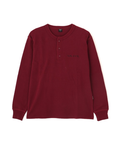 AVIREX（アヴィレックス） ヘンリーネック tシャツ 「WEB＆DEPOT限定