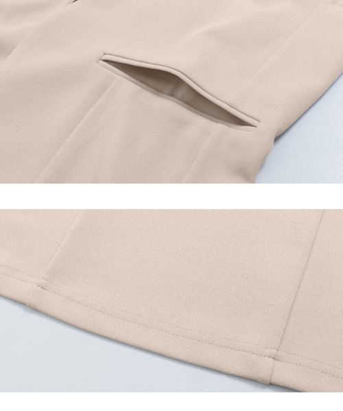 KOBE LETTUCE ジャケット ノーカラージャケット ジョーゼット