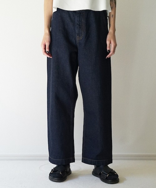 パンツ デニム ジーンズ order loose denim pants one wash｜zozo