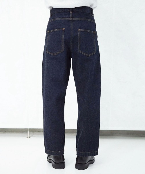 order ジーンズ loose denim pants one wash メンズ レディース