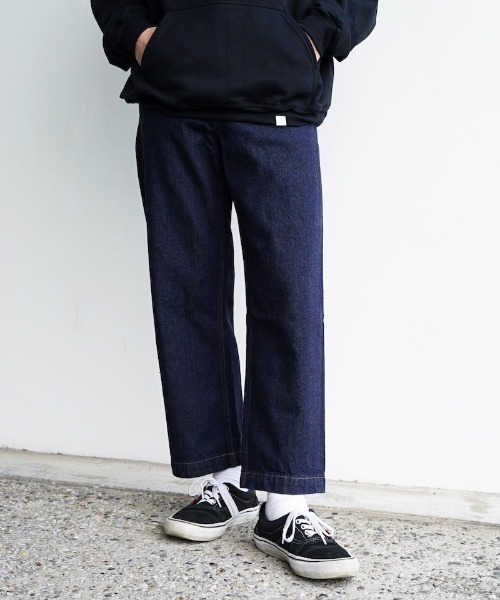 order ジーンズ loose denim pants one wash メンズ レディース