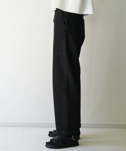 order ジーンズ loose denim pants one wash メンズ レディース