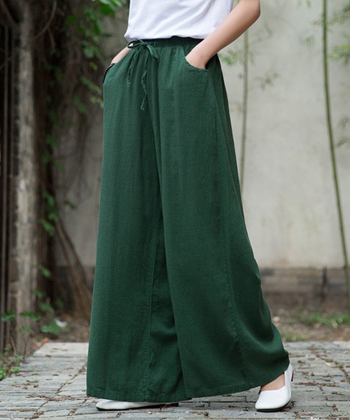 パンツ 綿麻ワイドパンツ Zozotown Paypayモール店 通販 Paypayモール