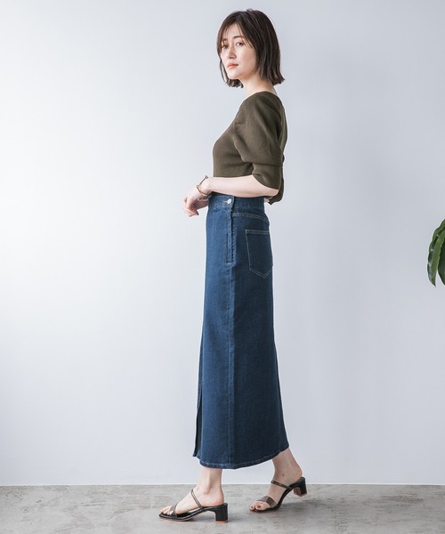 エスカーダ ESCADA デニムタイトスカート デニムスカート Amazon.co.jp: [YJSO] デニムスカート ロング レディース デニム
