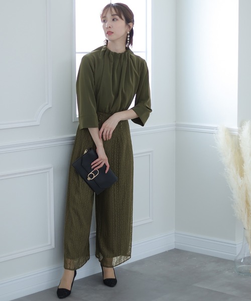 37 割引m レディース Mサイズ相当 グレー ブラウン カーキ新着 レースパーティードレスフォーマルセレモニー ロング丈ワイド ルーズオールインワン結婚式 ドレス ブライダル レディースファッション ファッションm レディース Mサイズ相当 グレーブラウン