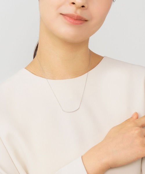 ネックレス プラチナ ダイヤモンド　リュール ネックレス計0.20ct レディースの画像