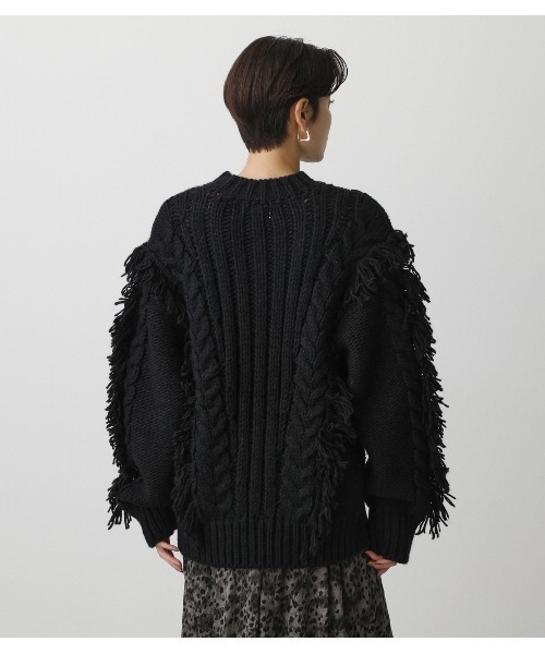 AZUL BY MOUSSY（アズールバイマウジー） ニット FRINGE CABLE KNIT