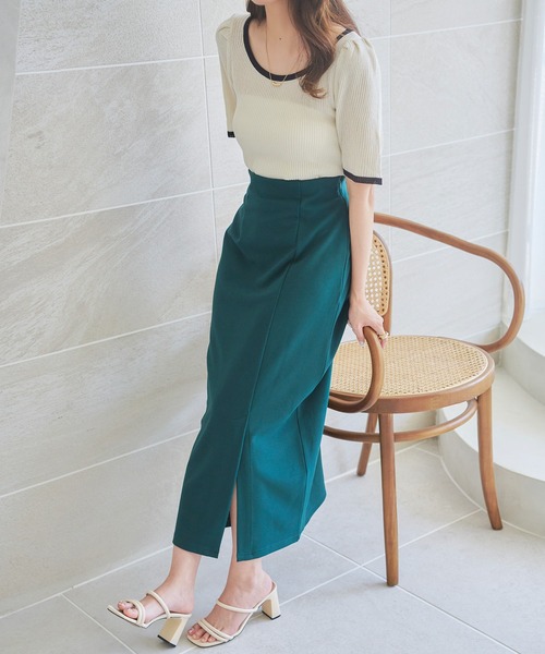 Isn't She？ スカート スリットナロースカート : ZOZOTOWN Yahoo