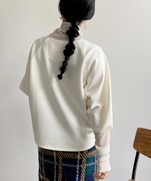LHELBIE（レルビエ） レイヤードライクダンボールニットトップス