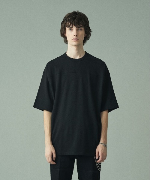 新古品 JUHA レザー プルオーバー Tシャツ トップス ブラック ユハ