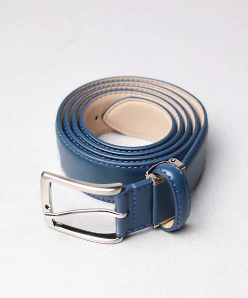 ARCHIVER ベルト 「77」カラーストレッチ レザーベルト メンズ