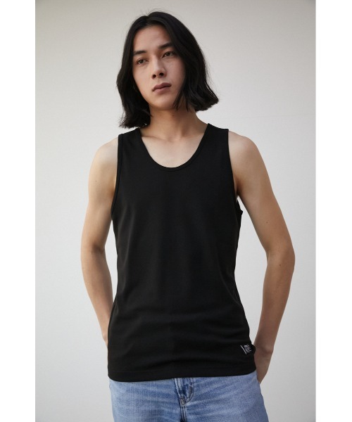 メンズ タンクトップ ストレート型 カットソー G00210 AZUL BY MOUSSY タンクトップ MILANO RIB TANK TOP/ミラノリブ