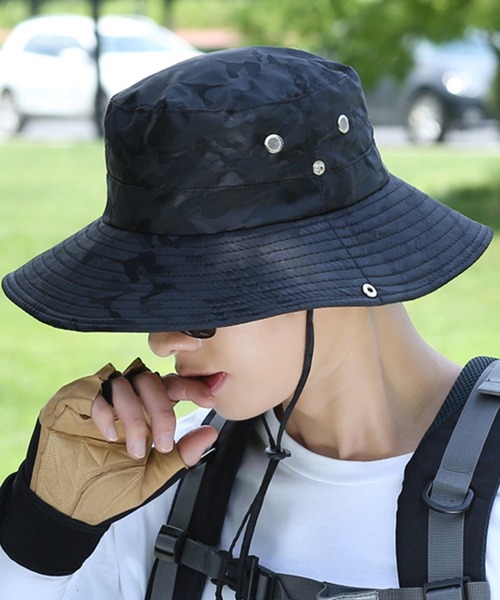 DAY CLOSET 帽子 ハット ストラップ付メッシュサファリハット