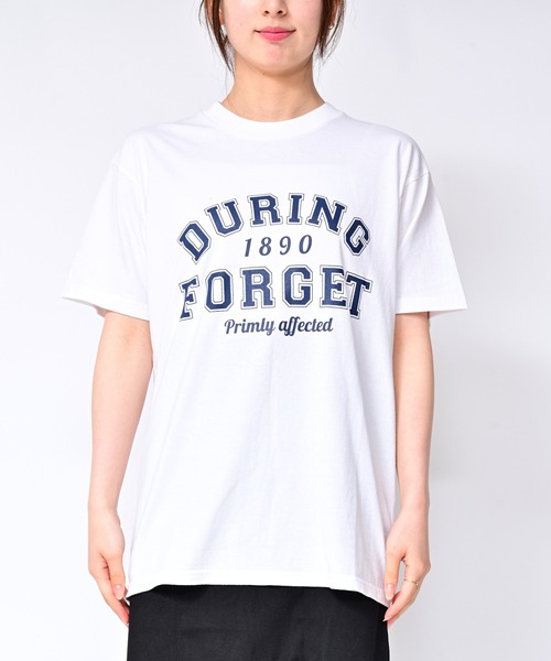 tシャツ Tシャツ レディース BIG　カレッジロゴ・プリントTシャツ　ＤＵＲＩＮＧ　ＦＯＲＧＥＴ｜zozo｜22