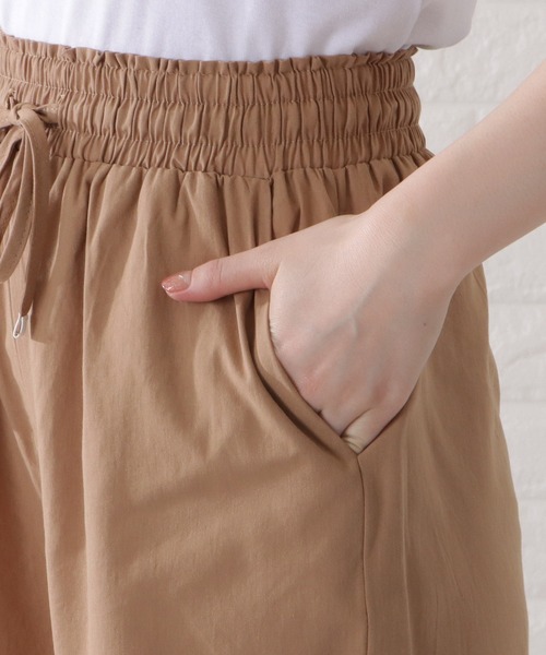 Lace Ladies パンツ コットン100パーセントイージーフレアパンツ
