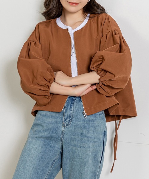 DAY CLOSET ブルゾン アウター レディース ショート丈バルーン