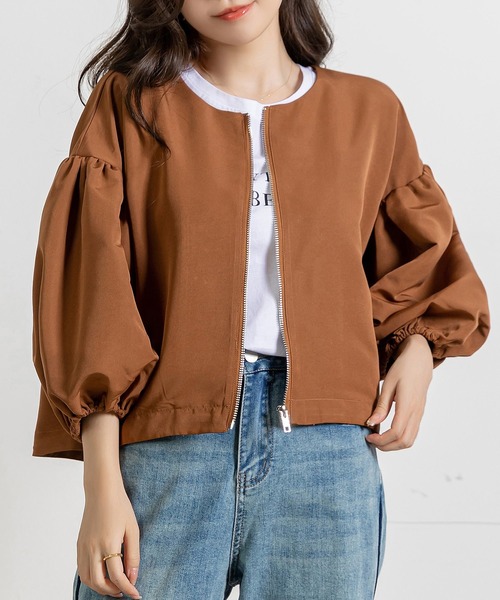 DAY CLOSET ブルゾン アウター レディース ショート丈バルーン