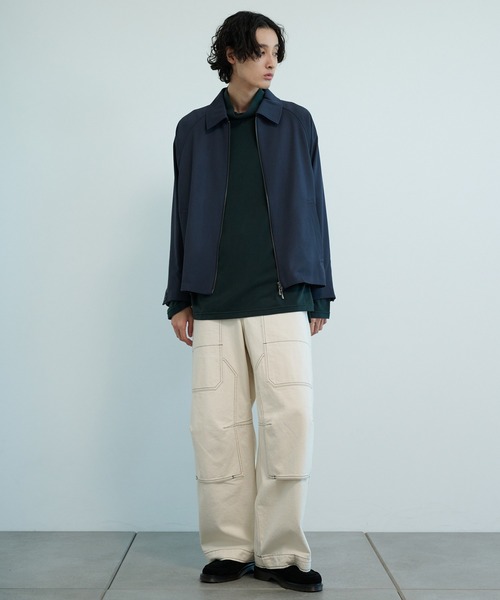 PUBLIC TOKYO ブルゾン アウター AQUA WOOLカルゼジップブルゾン 