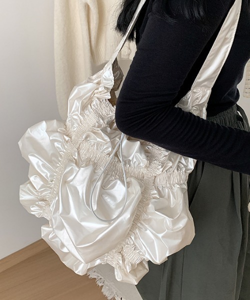 【NODRESS】silver ribbon bag ショルダーバッグ DHgate.com:Genuine Leather Motorcycle Handbag with