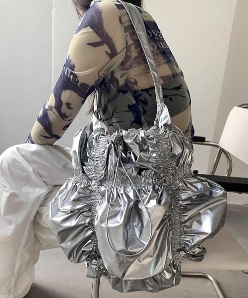 【NODRESS】silver ribbon bag ショルダーバッグ リボンショルダーバッグ | ファッション通販サイト NUGU