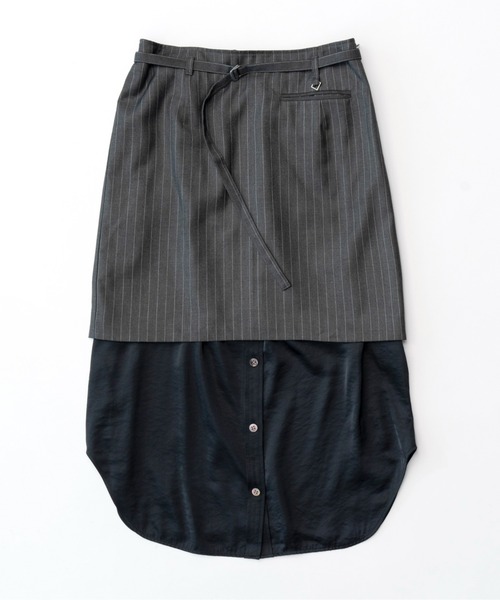 MAISON SPECIAL スカート Shirt Layered Mini Skirt /シャツ
