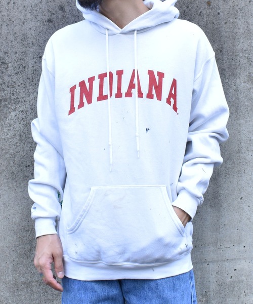 VINTAGE パーカー 「ヴィンテージ古着」90's INDIANA ペンキ