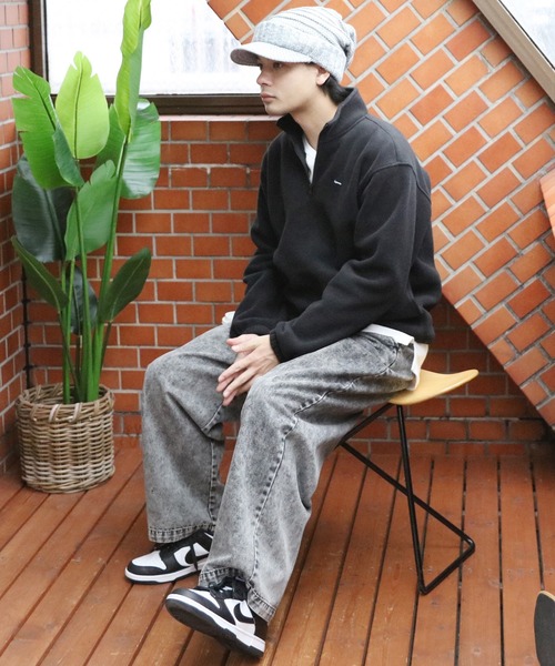 8（eight） ニット帽 ニットキャップ カラーバイザーニット