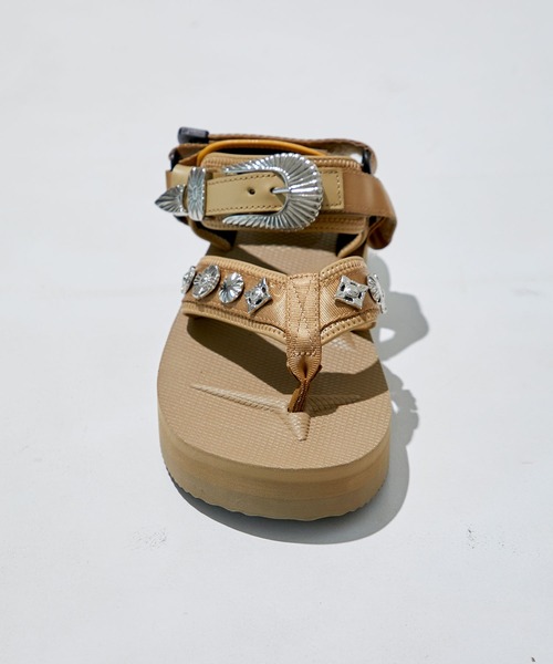 TOGA PULLA」 フラットサンダル 24 カーキ レディース : 79509901 
