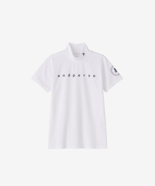 and per se アンパスィ リファインドライ モックネックシャツ M and per se tシャツ リファインドライ半袖モックネックシャツ