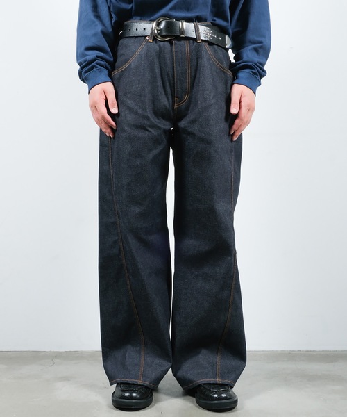 JieDaデニムパンツ サイズ1 JIEDA 裾ファスナー デニムパンツ サイズ1 黒 ジエダ