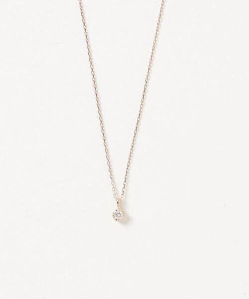 ネックレス K18PG ダイヤモンドネックレス レディースの画像