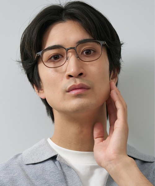 Soymeソンメ Chizimi Cotton 20/20 Stand Collar Short Sleeve Shirt / Swallows Arrive