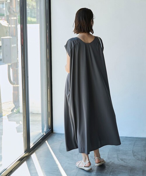 coen（コーエン） ワンピース 「RONEL」シャーリング2WAYロング