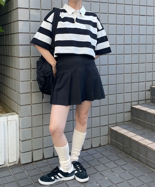 WEGO ポロシャツ ポロ WEGO/ワンポイント刺繍ラガーシャツ