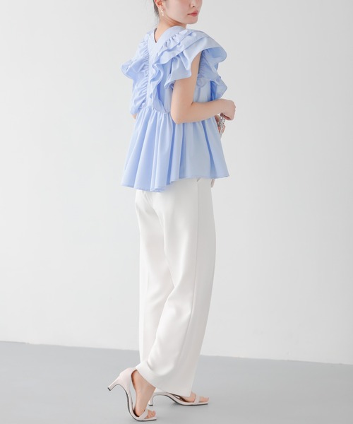 Fit more ブラウス シャツ 「ZOZOTOWN限定カラー」Vネック