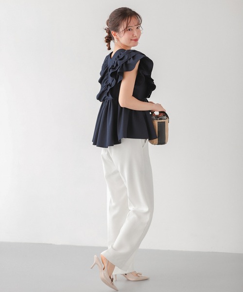 Fit more ブラウス シャツ 「ZOZOTOWN限定カラー」Vネック