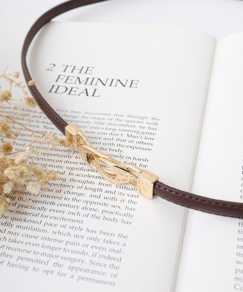 FUNALIVE ベルト スライドベルト交差バックル10mm細ベルト