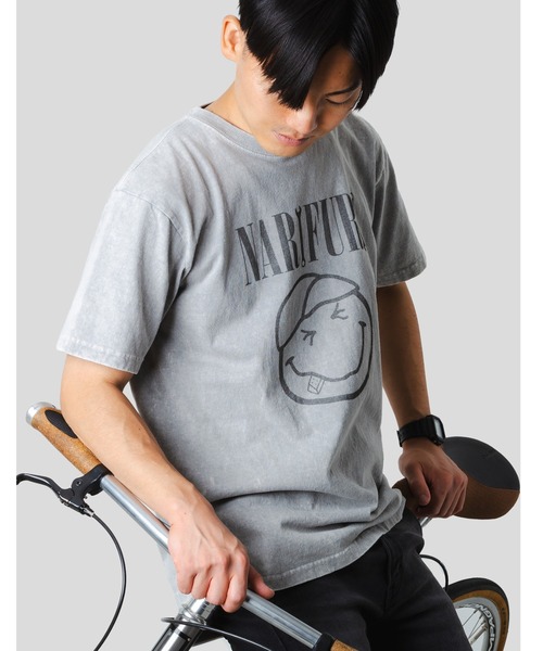 SMILEY FACE（スマイリーフェイス） tシャツ narifuri × ガーメント