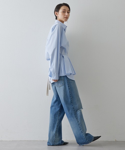 ゆう【新品】Whim Gazette GEMINI ダメージデニム Whim Gazette（ウィム ガゼット） ジーンズ デニム デニムパンツ